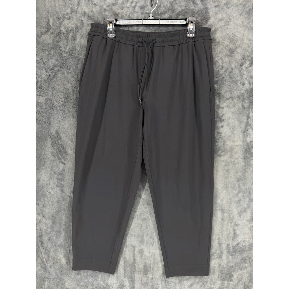 Lululemon Stretch‎ High-Rise Cropped Pant Black LW5FWDS Womens Size L